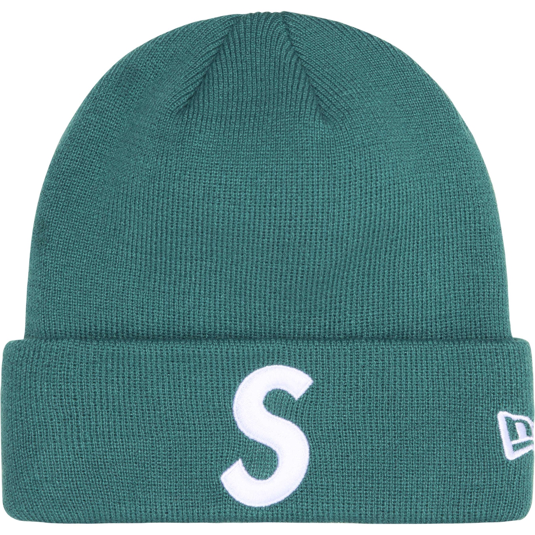 Supreme New Era S Logo Beanie (FW24) - Pine - $40