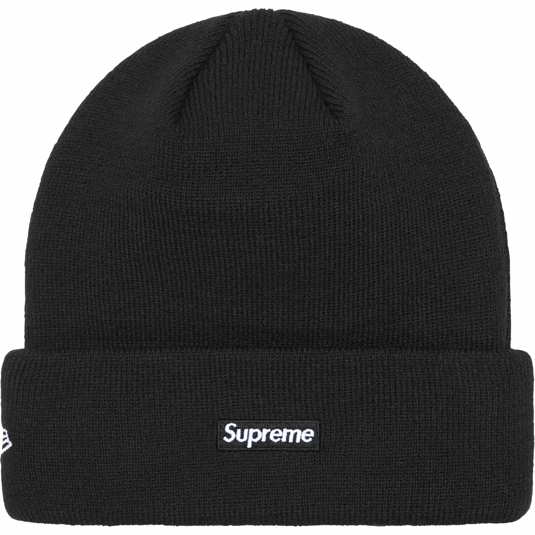 Supreme New Era Script Beanie (FW24) - Black - $40