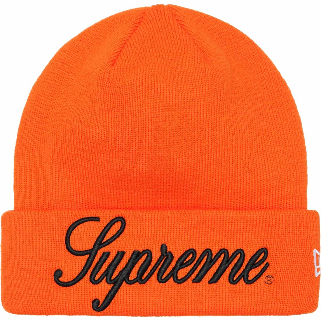 Supreme New Era Script Beanie (FW24) - Orange - $40