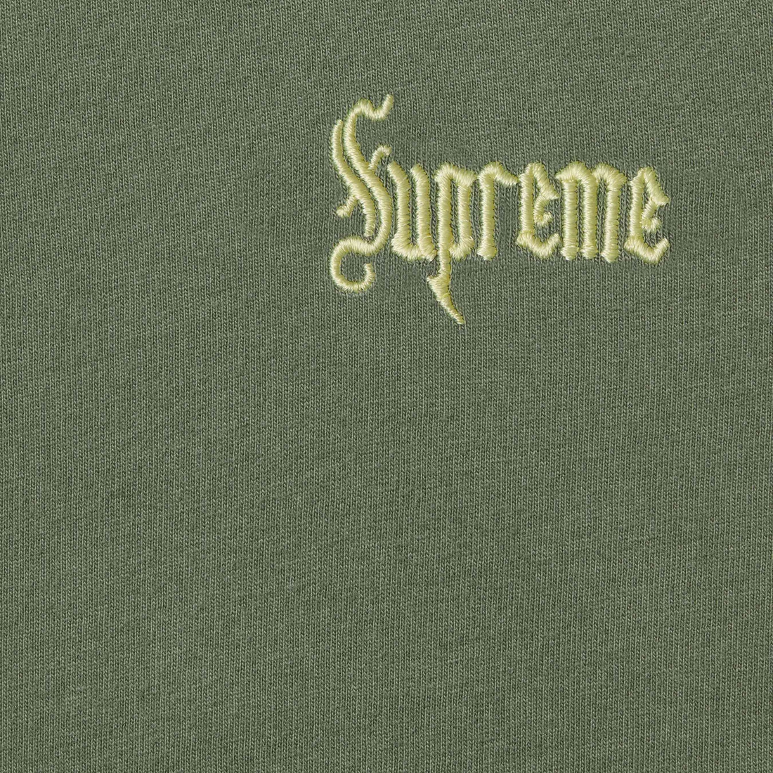 Supreme Old English Tee (FW24) - Olive - $54