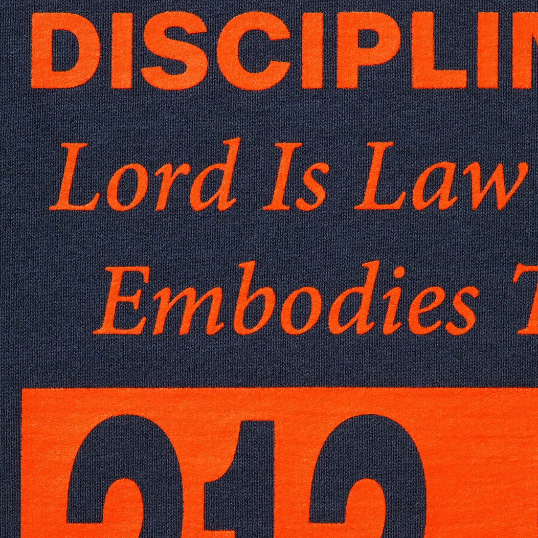 Supreme On God Hooded Sweatshirt (FW24) - Navy - $158