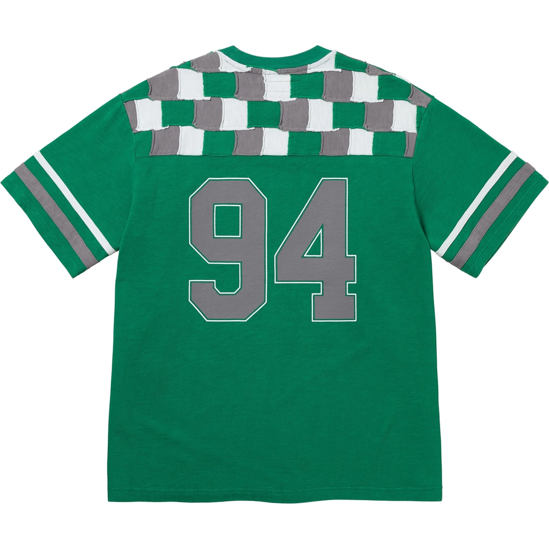 Supreme Patchwork Yoke Football Top (FW24) - Green - $98