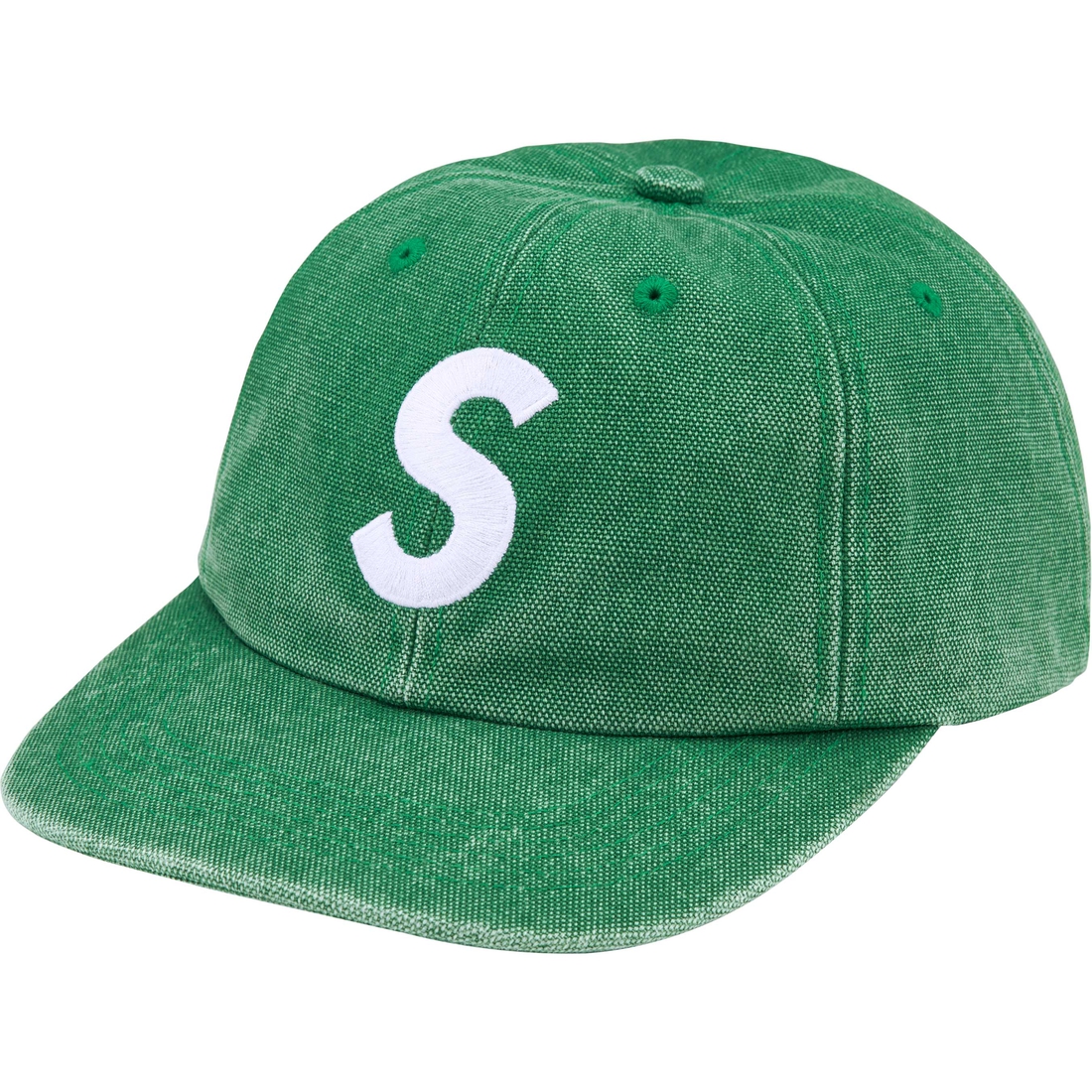 Supreme Pigment S Logo 6-Panel (FW24) - Green - $54