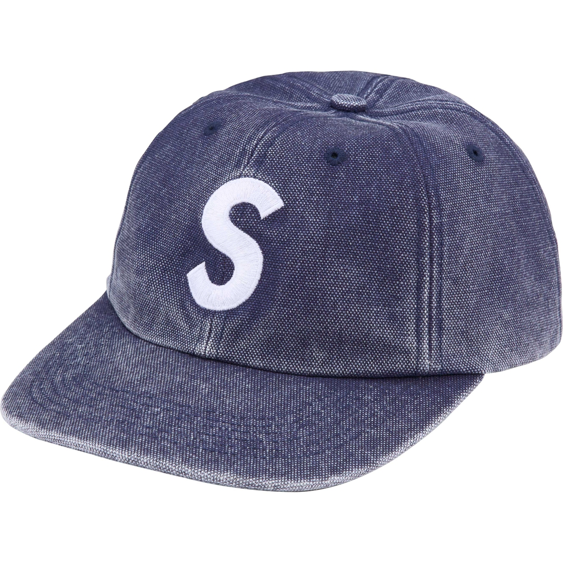Supreme Pigment S Logo 6-Panel (FW24) - Navy - $54