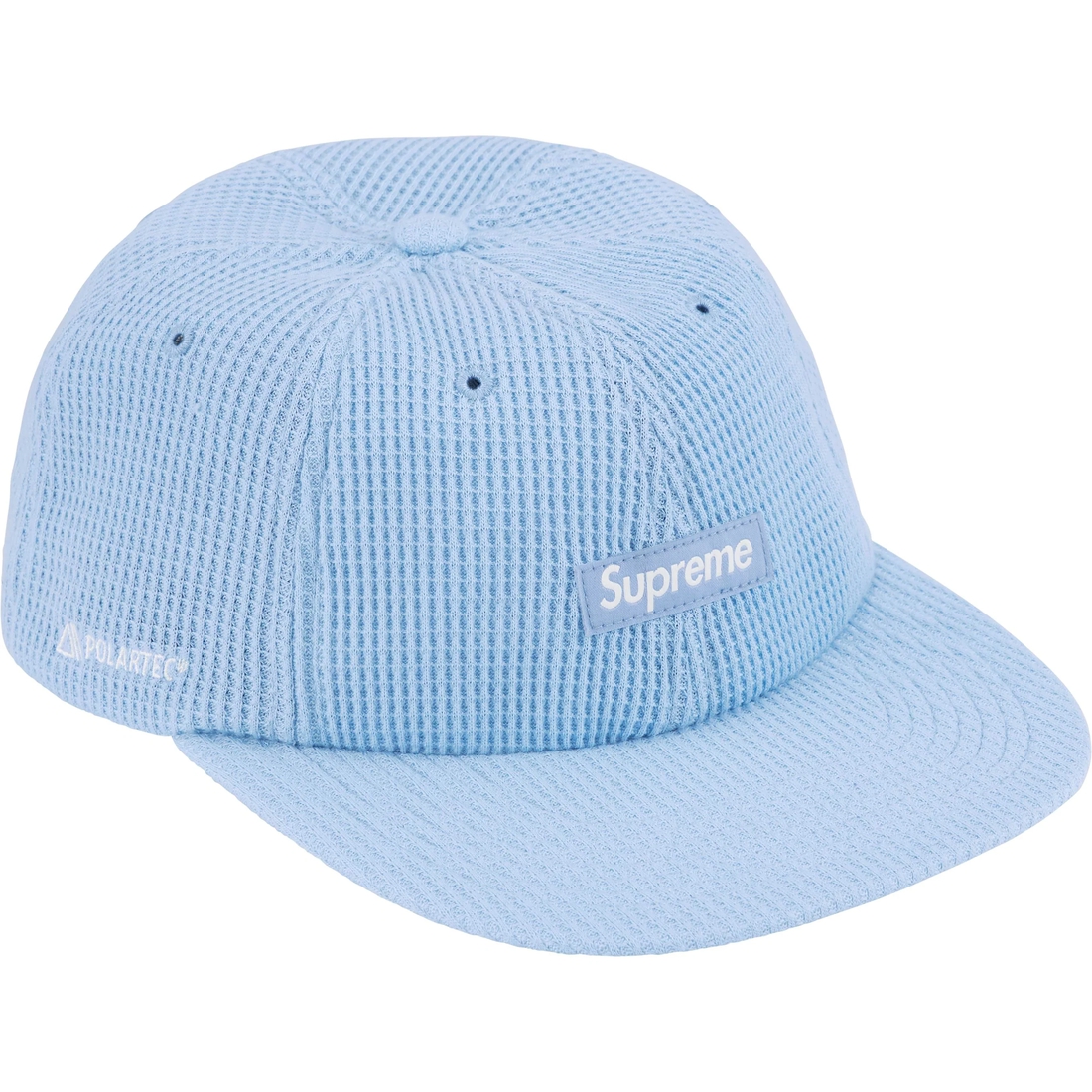 Supreme Polartec Waffle Small Box 6-Panel (FW24) - Light Blue - $48
