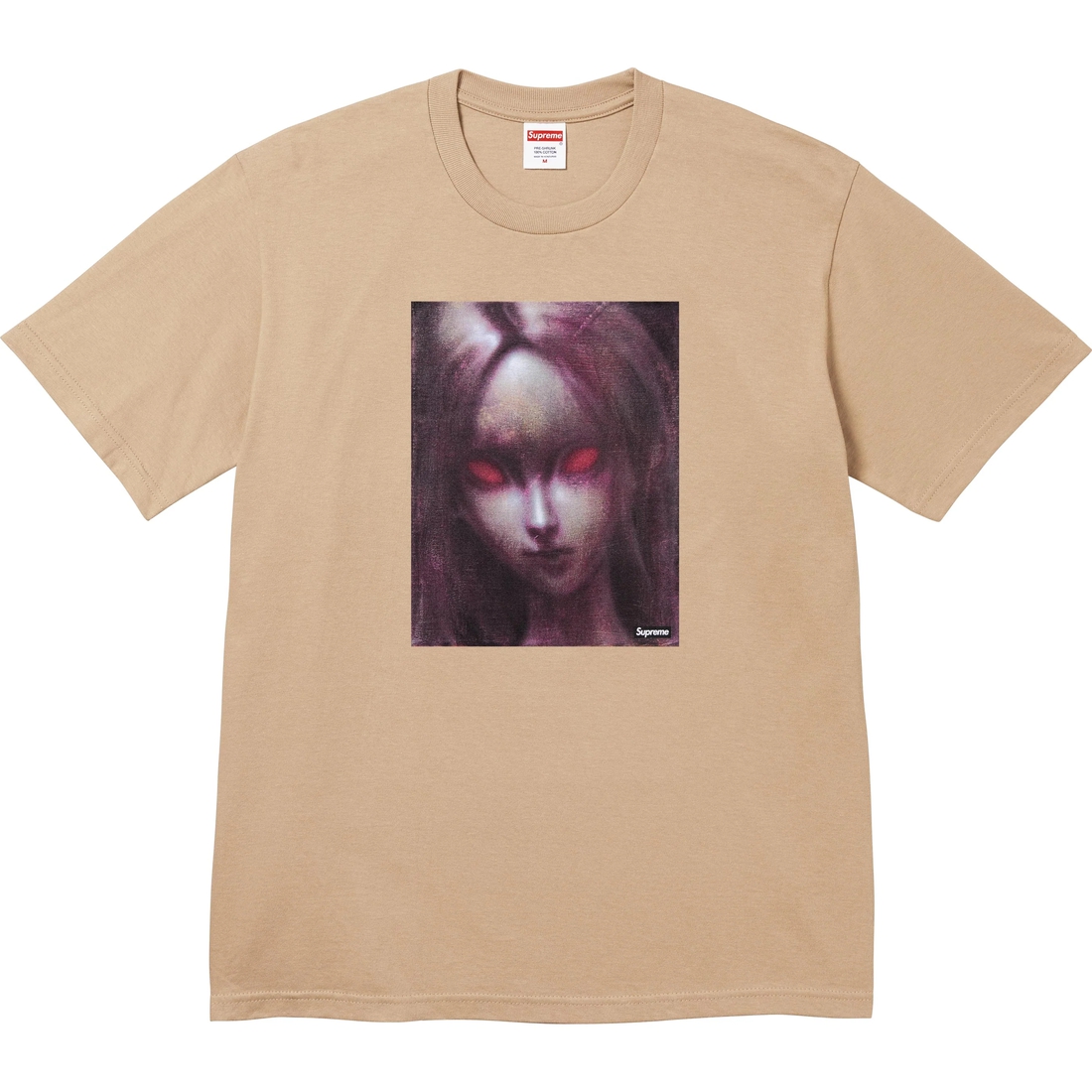 Supreme Red Eyes Tee (FW24) - Khaki - $48