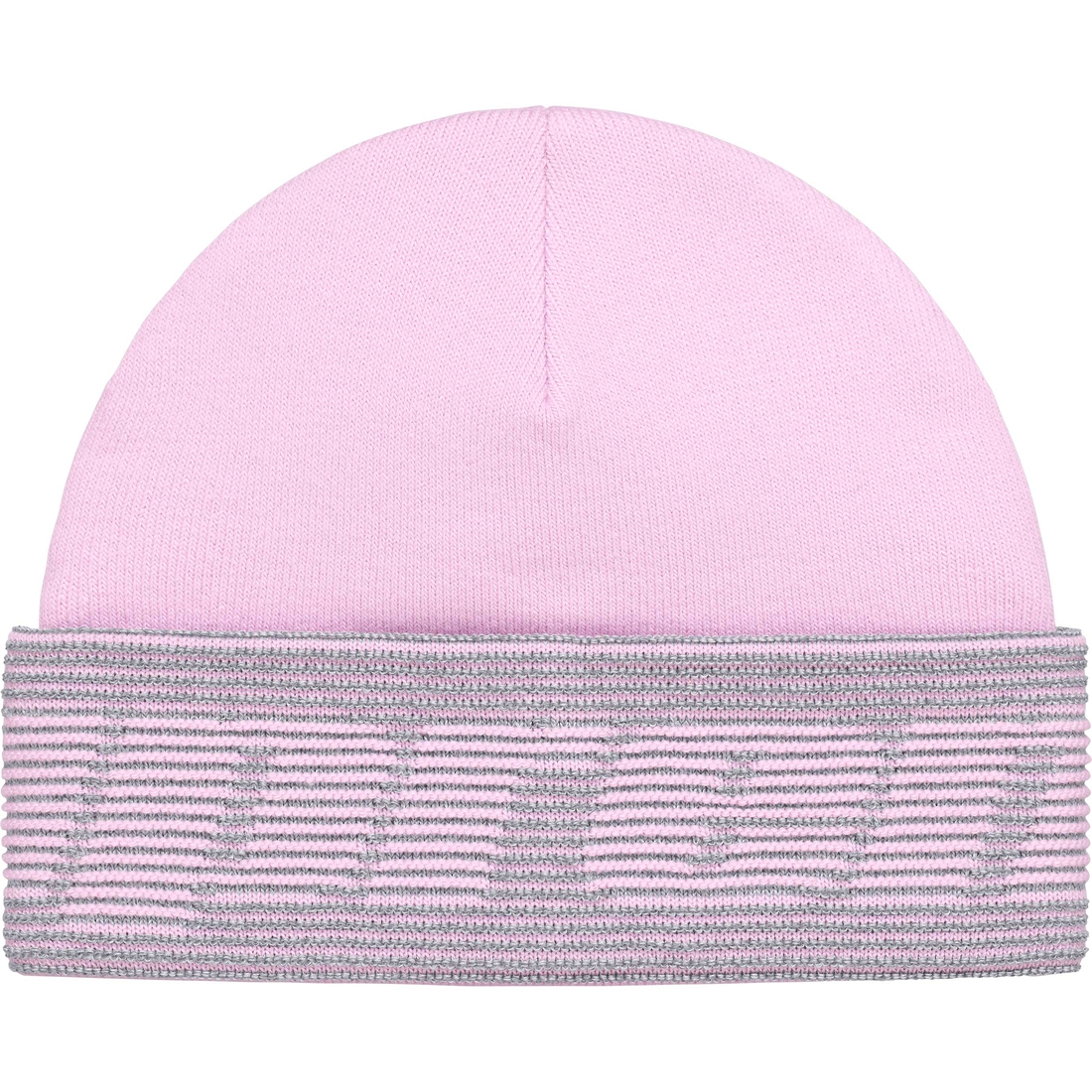 Supreme Reflective Jacquard Beanie (FW24) - Light Pink - $40