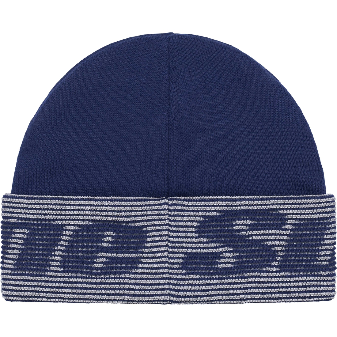 Supreme Reflective Jacquard Beanie (FW24) - Navy - $40