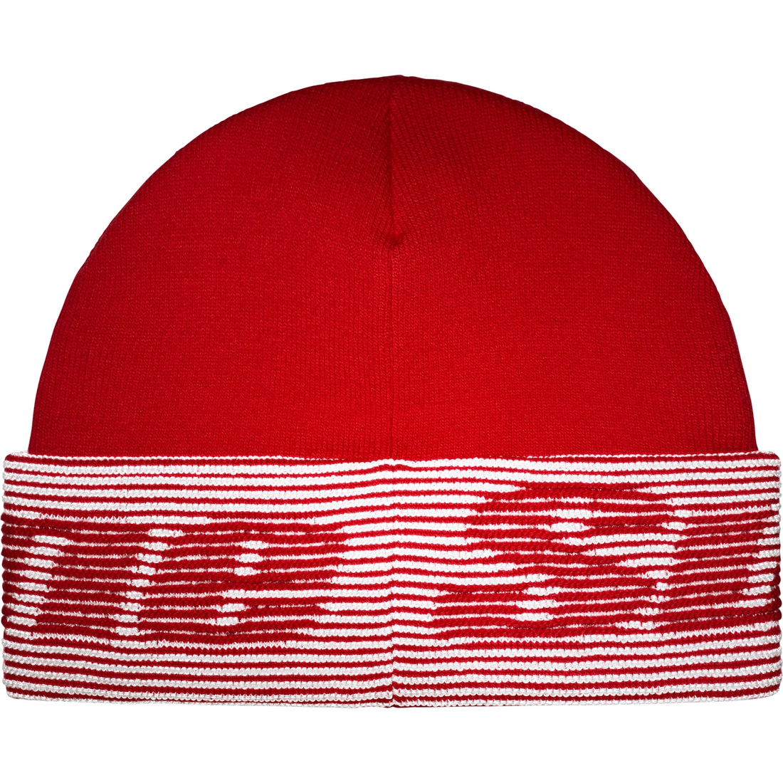 Supreme Reflective Jacquard Beanie (FW24) - Red - $40