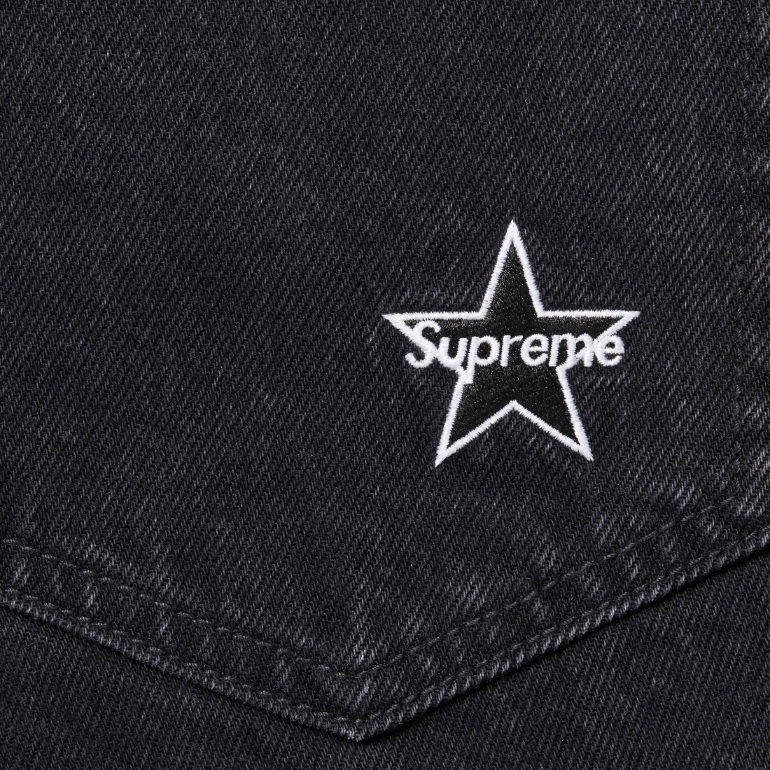 Supreme Regular Jean (FW24) - Black - $158