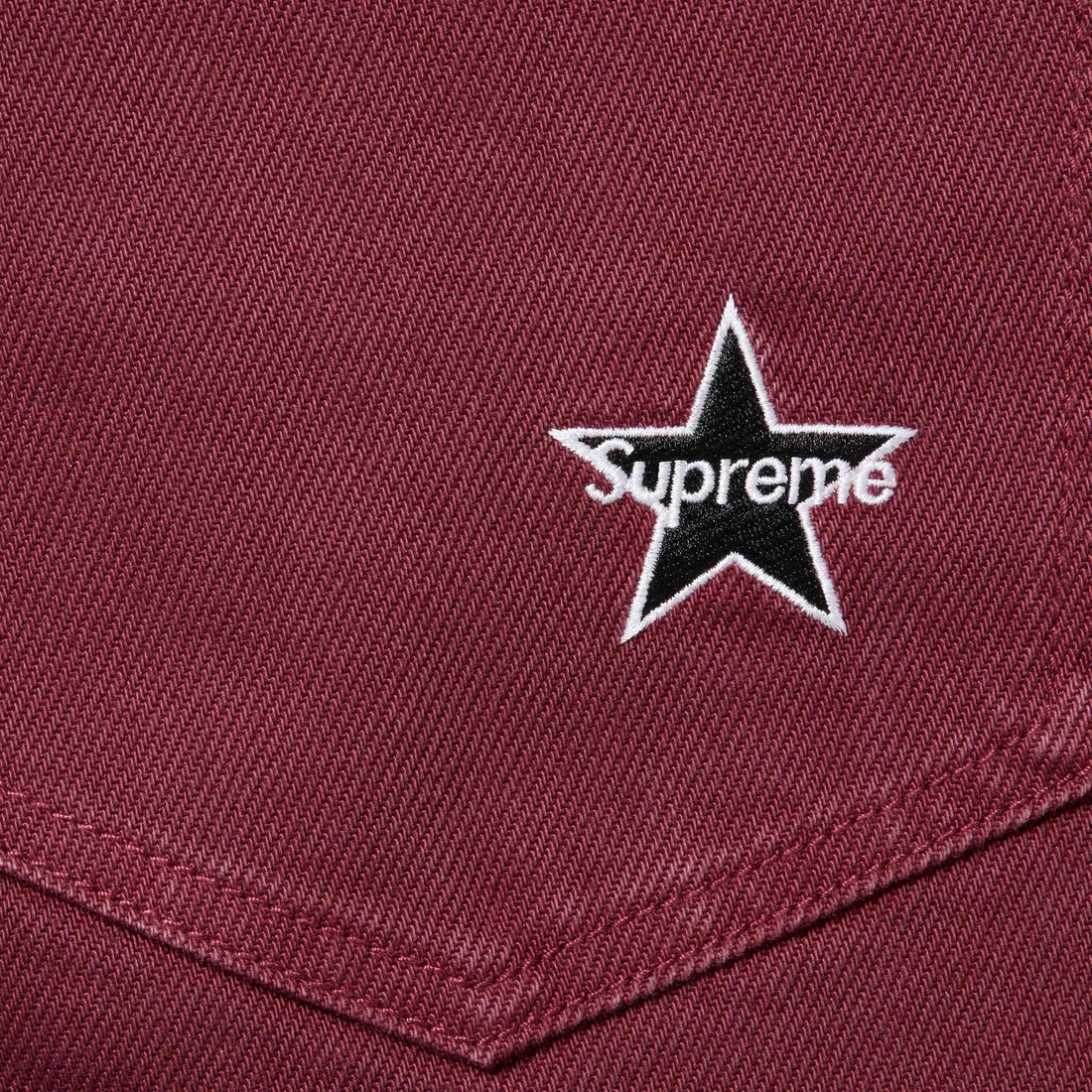 Supreme Regular Jean (FW24) - Red - $158