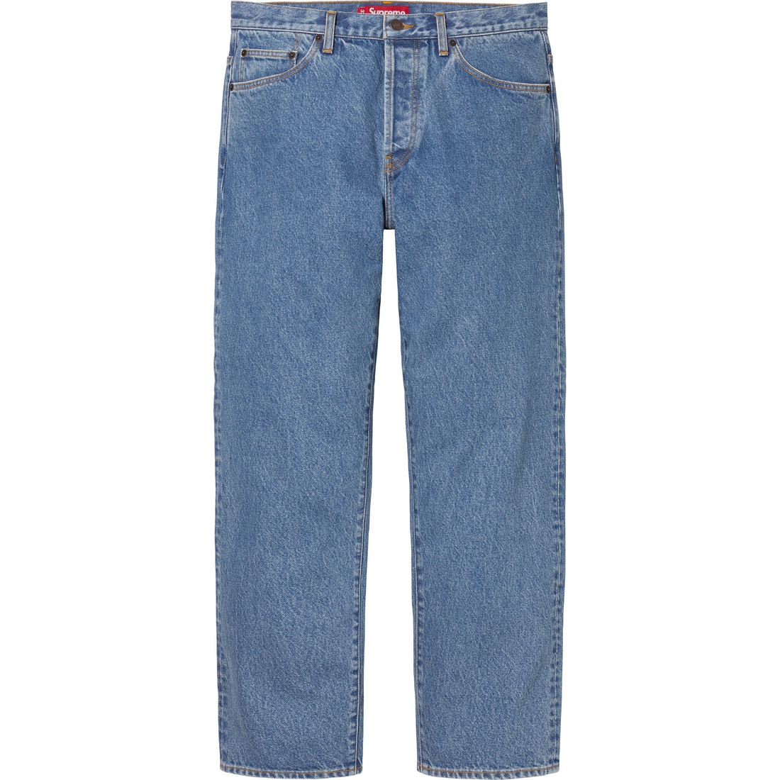 Supreme Regular Jean (FW24) - Washed Indigo - $158