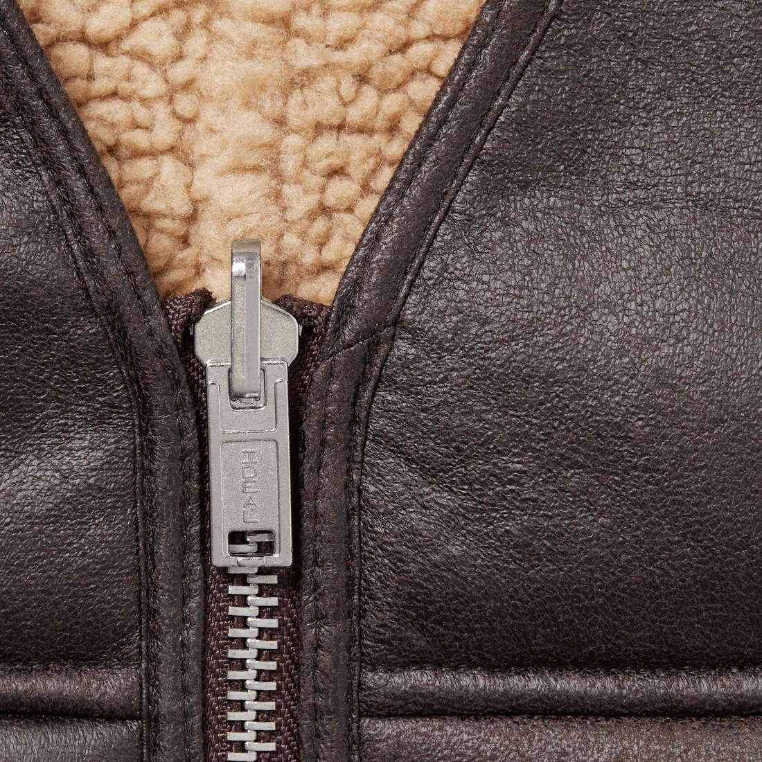 Supreme Reversible Faux Shearling Vest (FW24) - Brown - $188