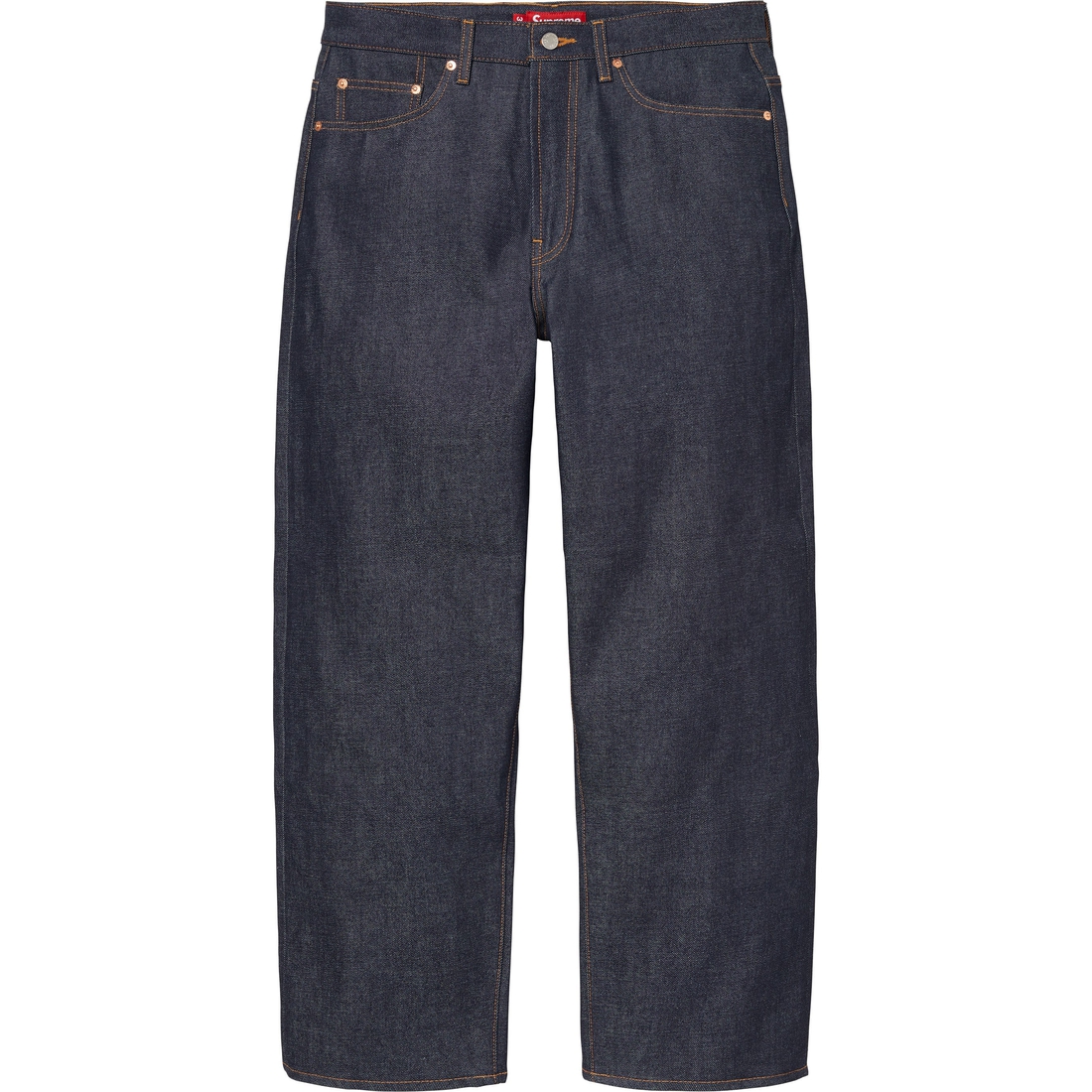 Supreme Rigid Baggy Selvedge Jean (FW24) - Rigid Indigo - $188