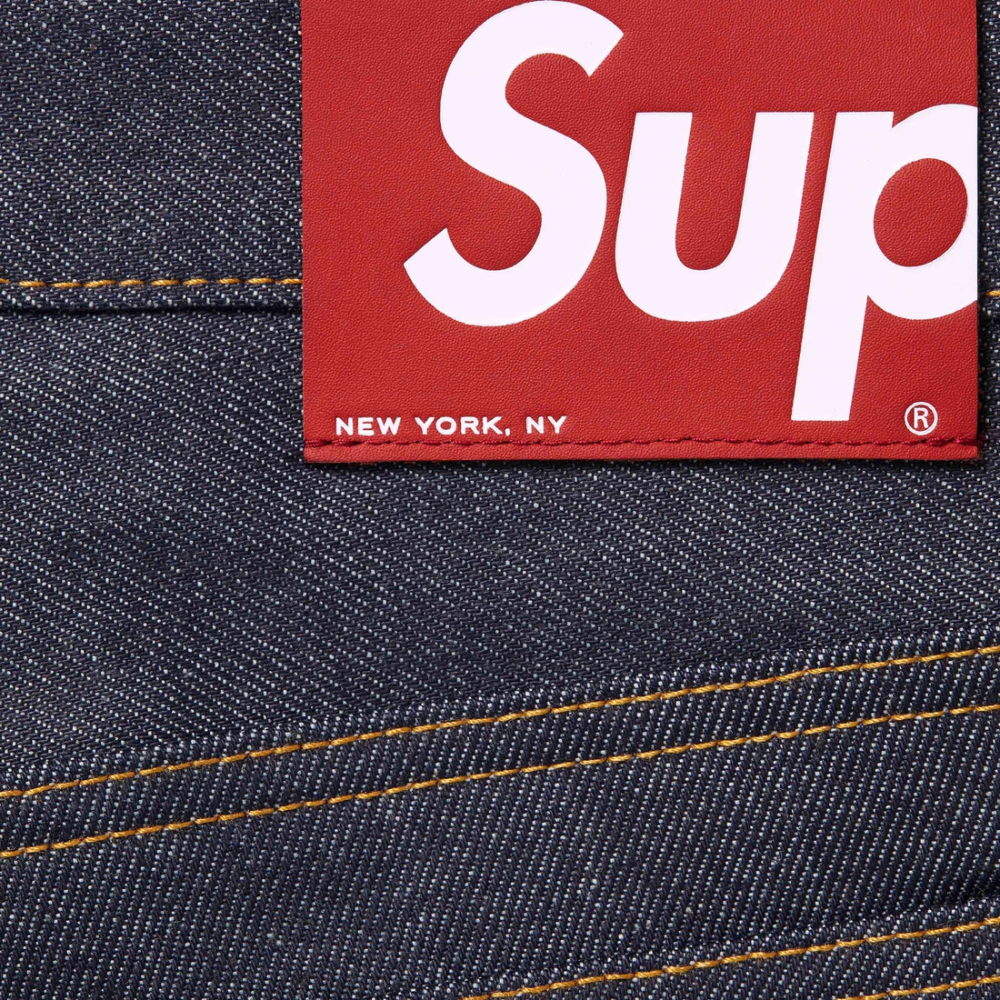 Supreme Rigid Loose Fit Selvedge Jean (FW24) - Rigid Indigo - $188