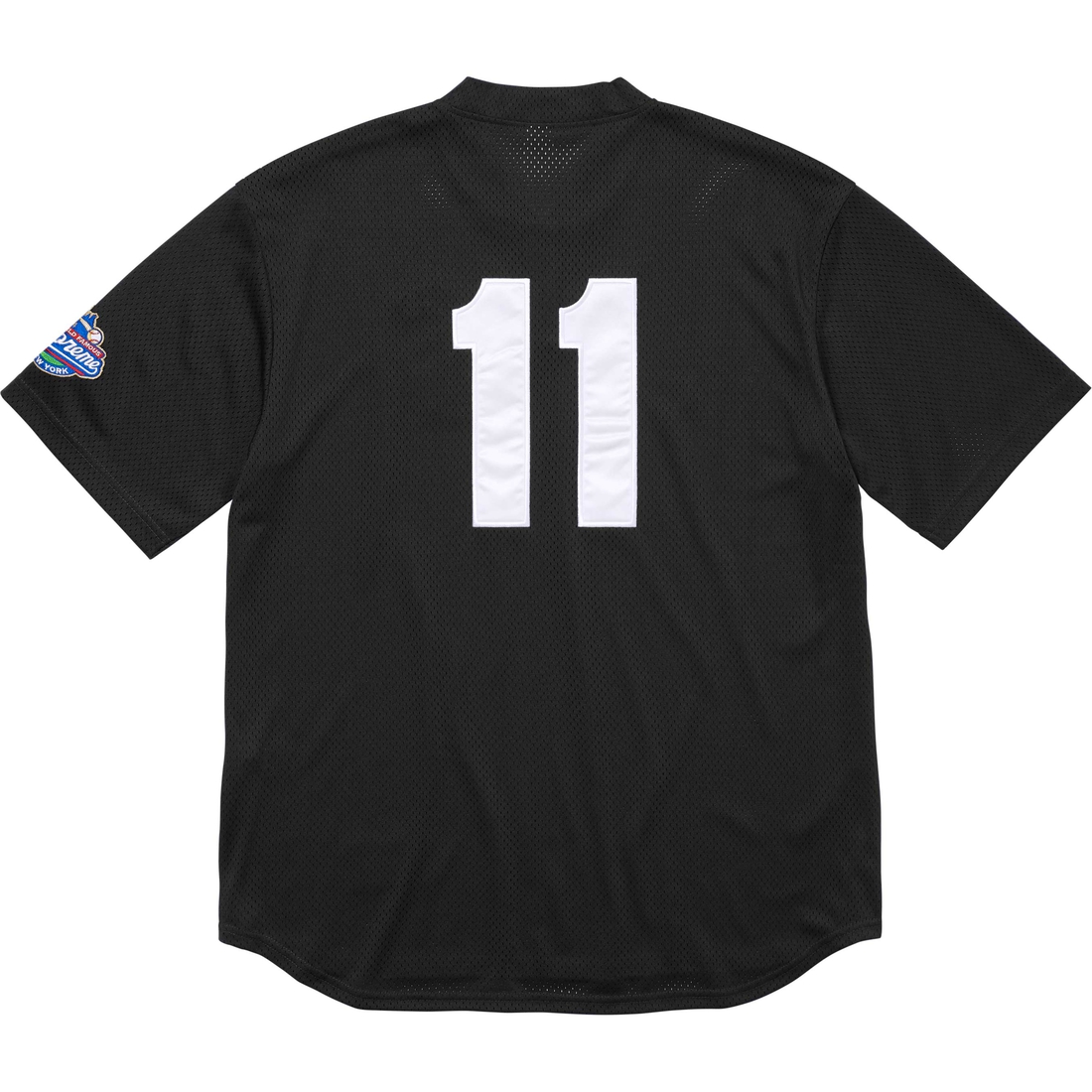 Supreme S Logo Baseball Henley (FW24) - Black - $118