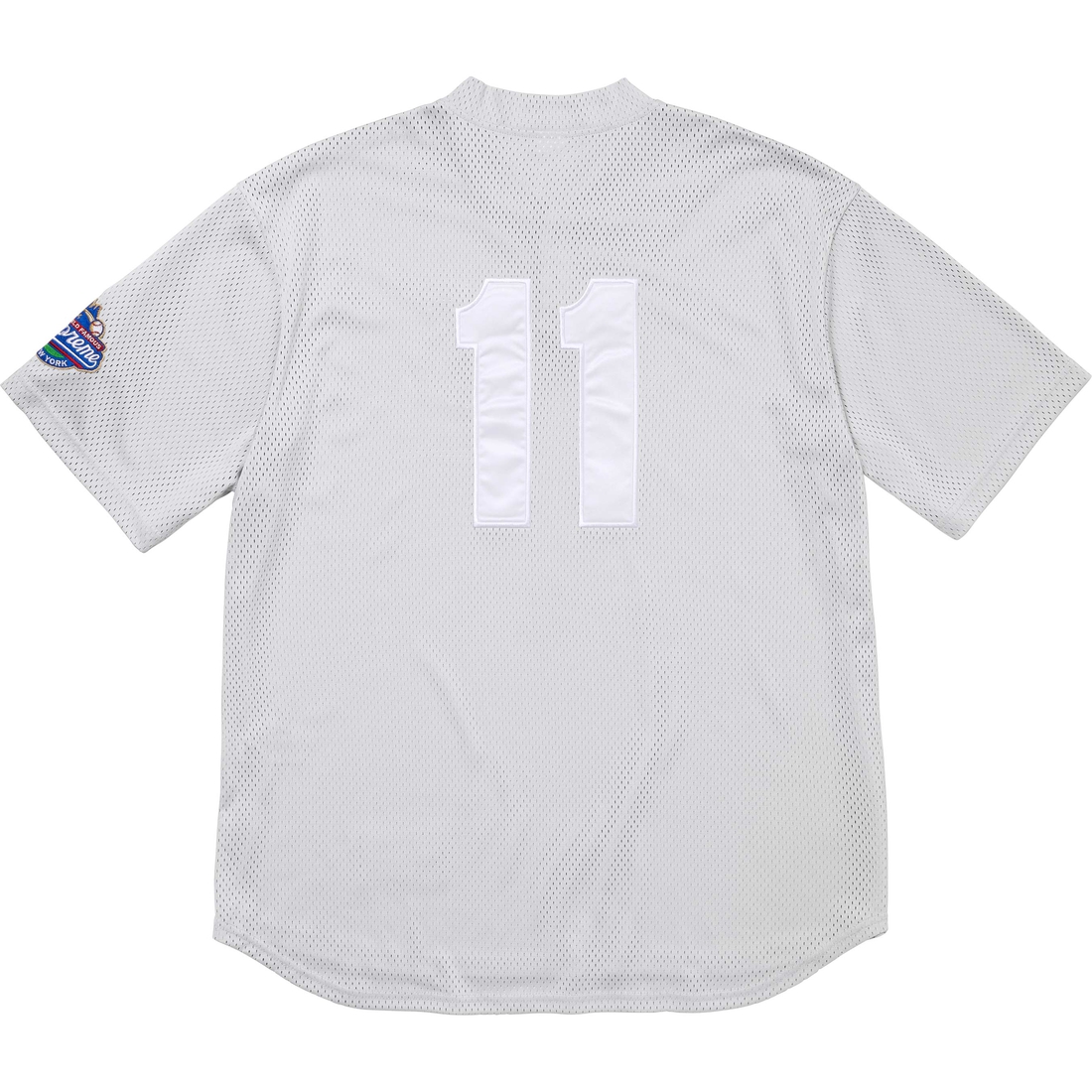 Supreme S Logo Baseball Henley (FW24) - Grey - $118
