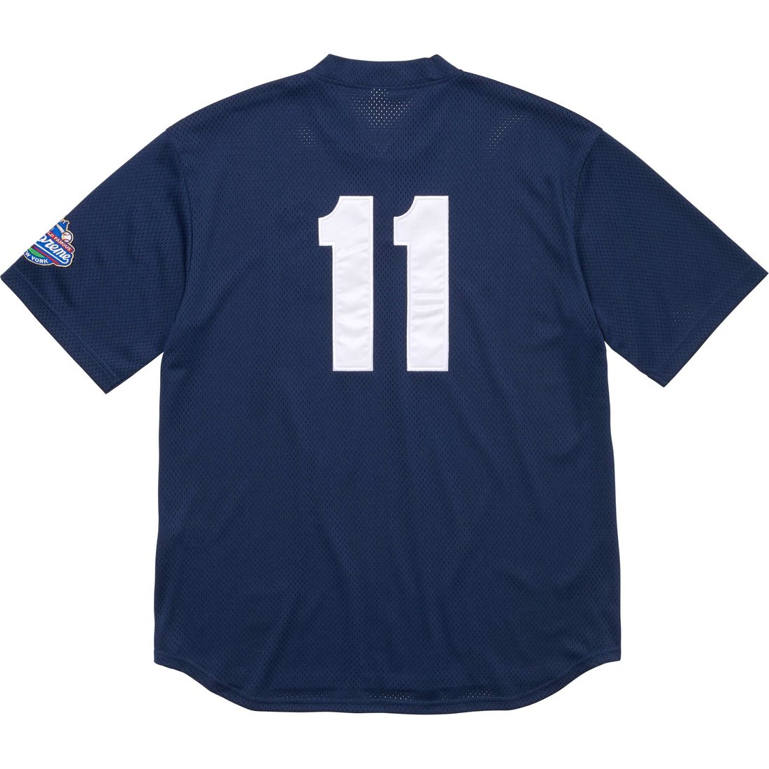 Supreme S Logo Baseball Henley (FW24) - Navy - $118