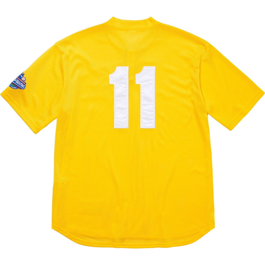 Supreme S Logo Baseball Henley (FW24) - Yellow - $118