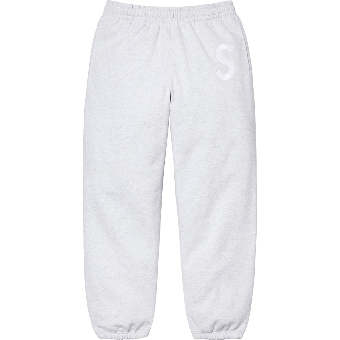Supreme S Logo Sweatpant (FW24) - Ash Grey - $158