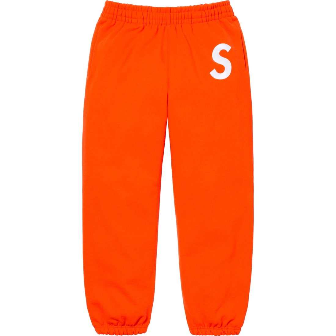 Supreme S Logo Sweatpant (FW24) - Bright Orange - $158