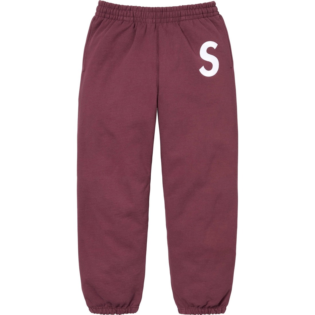 Supreme S Logo Sweatpant (FW24) - Maroon - $158