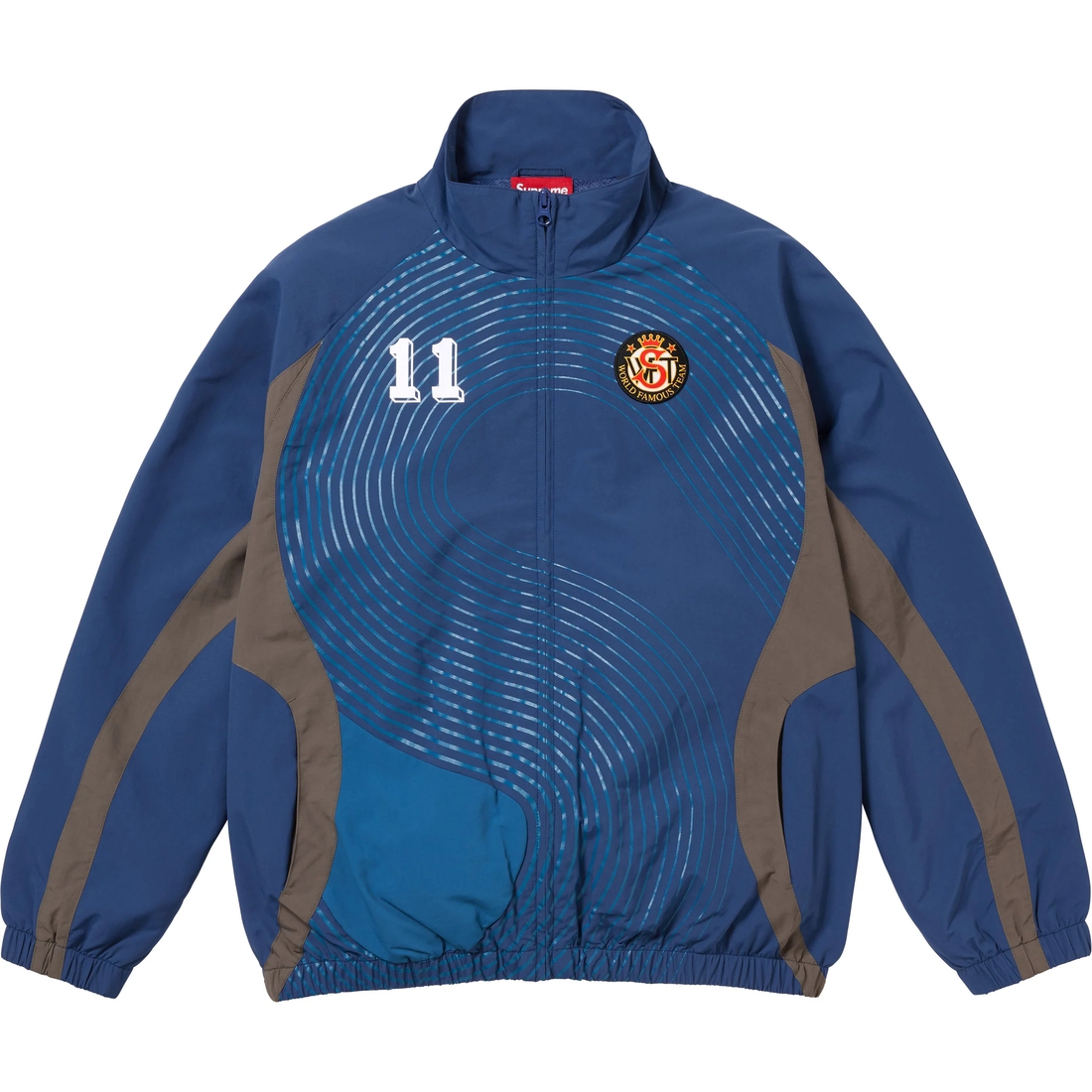 Supreme S Logo Track Jacket (FW24) - Navy - $178