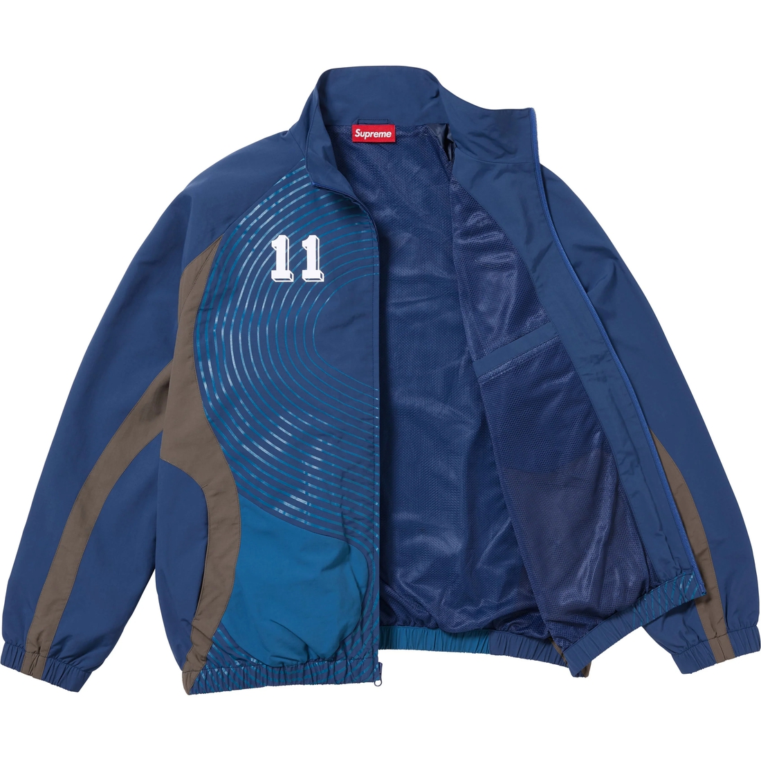 Supreme S Logo Track Jacket (FW24) - Navy - $178