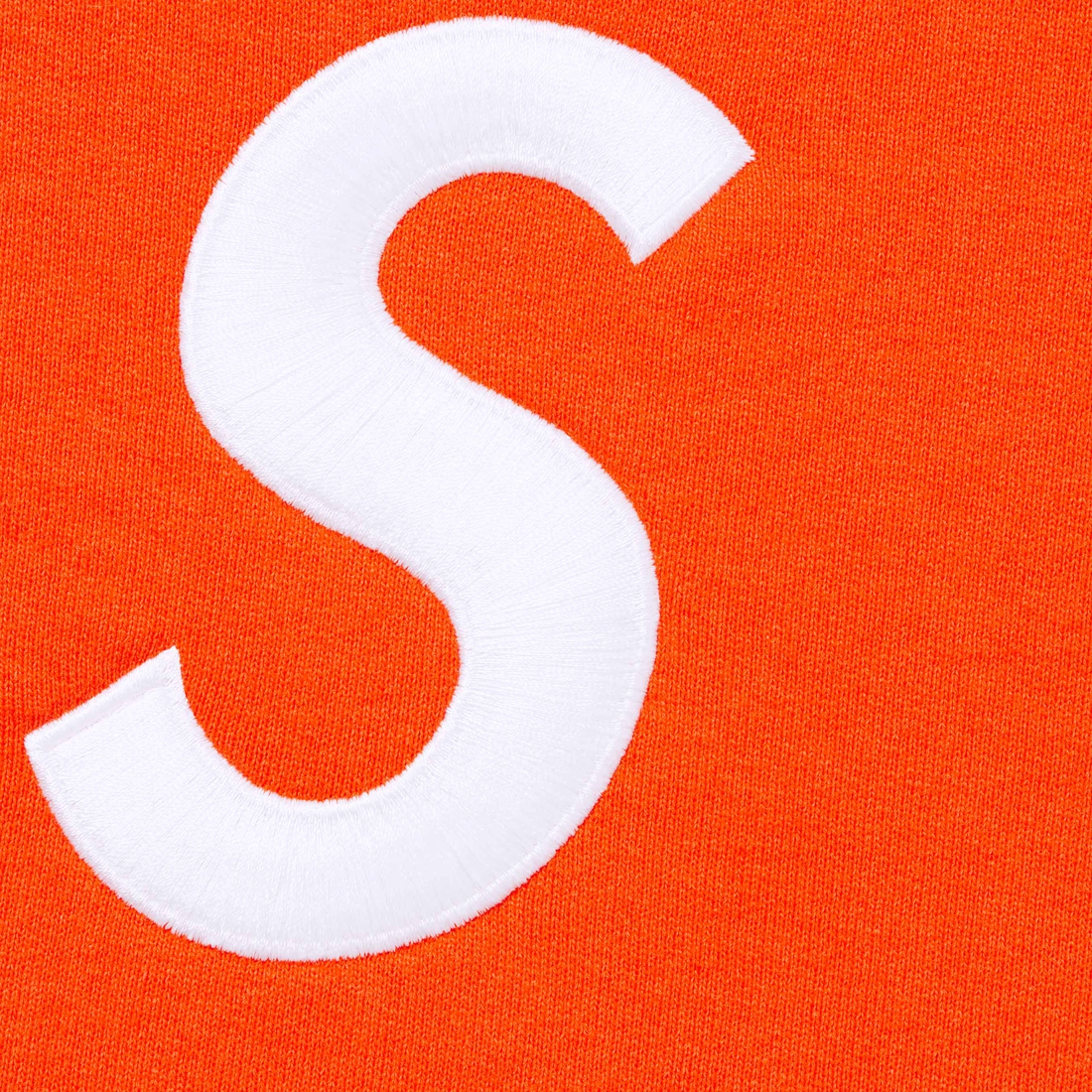 Supreme S Logo Zip Up Hooded Sweatshirt (FW24) - Bright Orange - $168