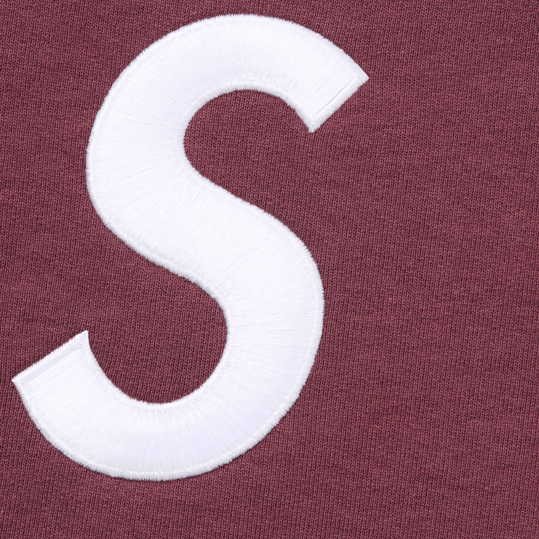 Supreme S Logo Zip Up Hooded Sweatshirt (FW24) - Maroon - $168