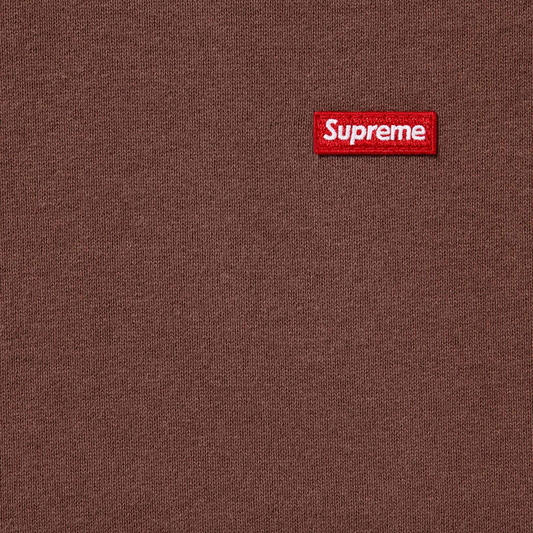 Supreme Small Box Hooded Sweatshirt (FW24) - Brown - $158