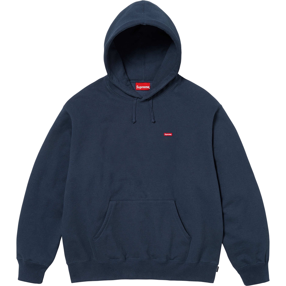 Supreme Small Box Hooded Sweatshirt (FW24) - Navy - $158