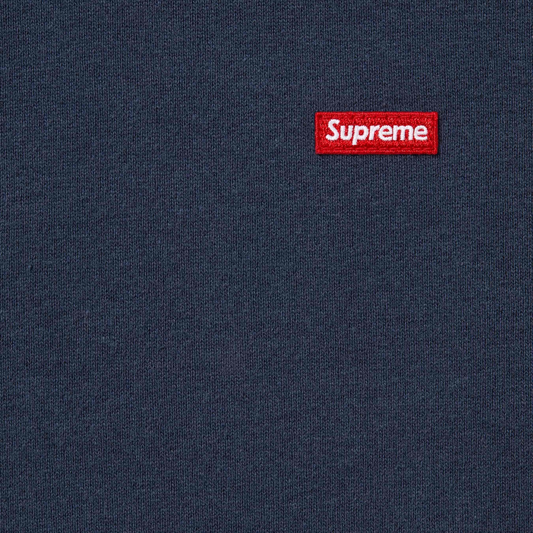 Supreme Small Box Hooded Sweatshirt (FW24) - Navy - $158