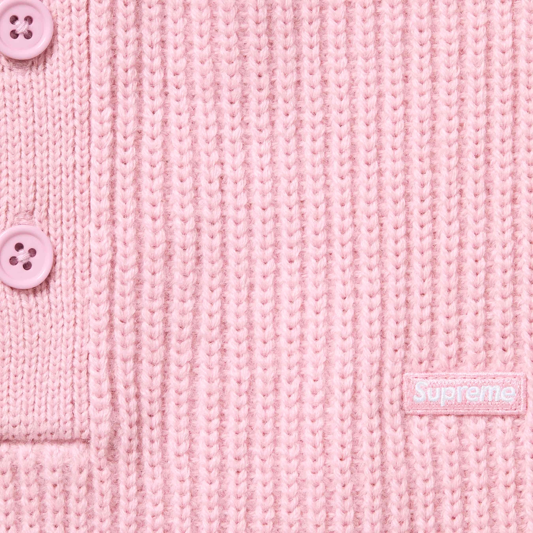Supreme Small Box Polo Sweater (FW24) - Pink - $148