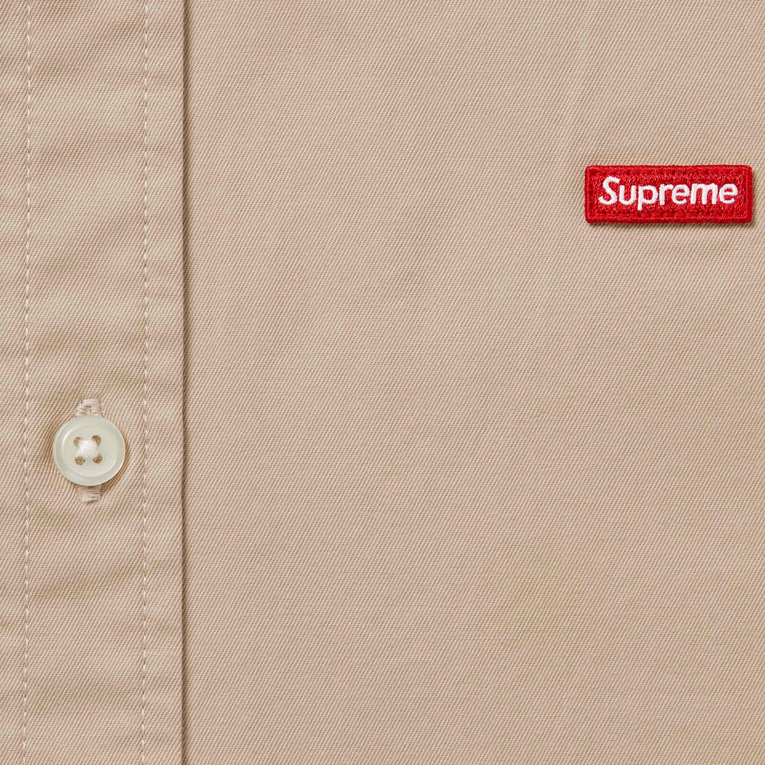 Supreme Small Box Shirt (FW24) - Light Tan - $138