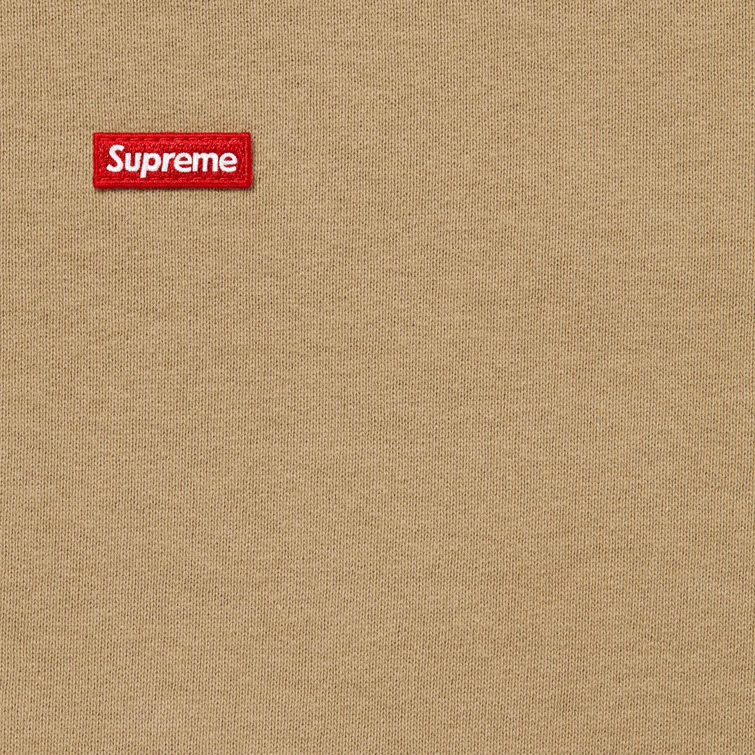 Supreme Small Box Zip Up Hooded Sweatshirt (FW24) - Dark Tan - $158