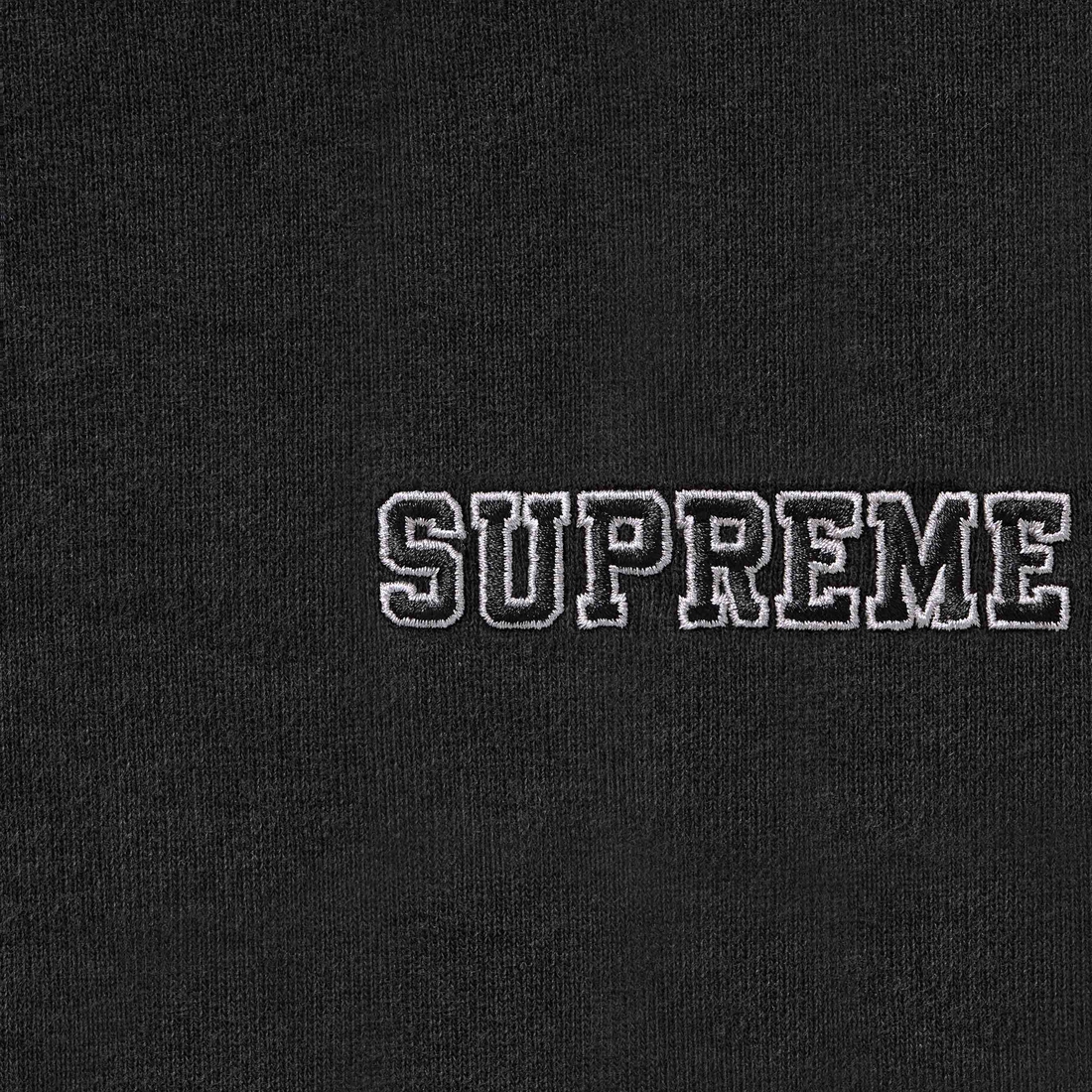 Supreme State Zip Up Hooded Sweatshirt (FW24) - Black - $188