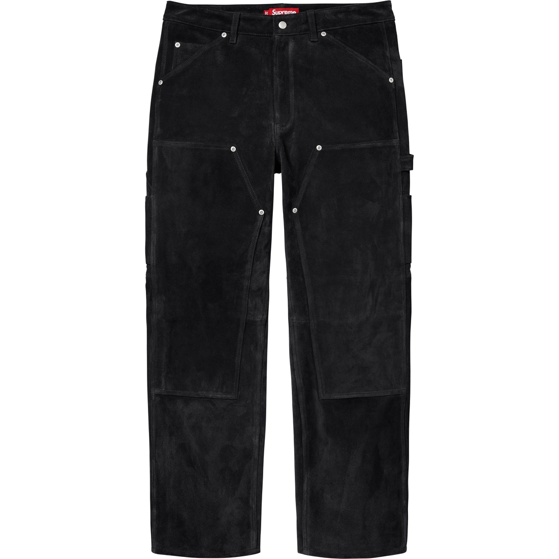 Supreme Suede Double Knee Painter Pant (FW24) - Black - $498