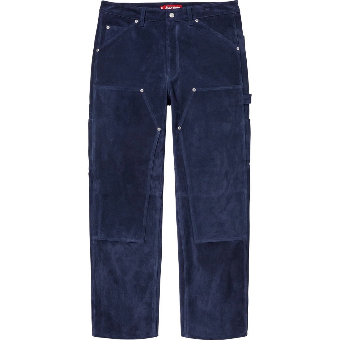 Supreme Suede Double Knee Painter Pant (FW24) - Blue - $498