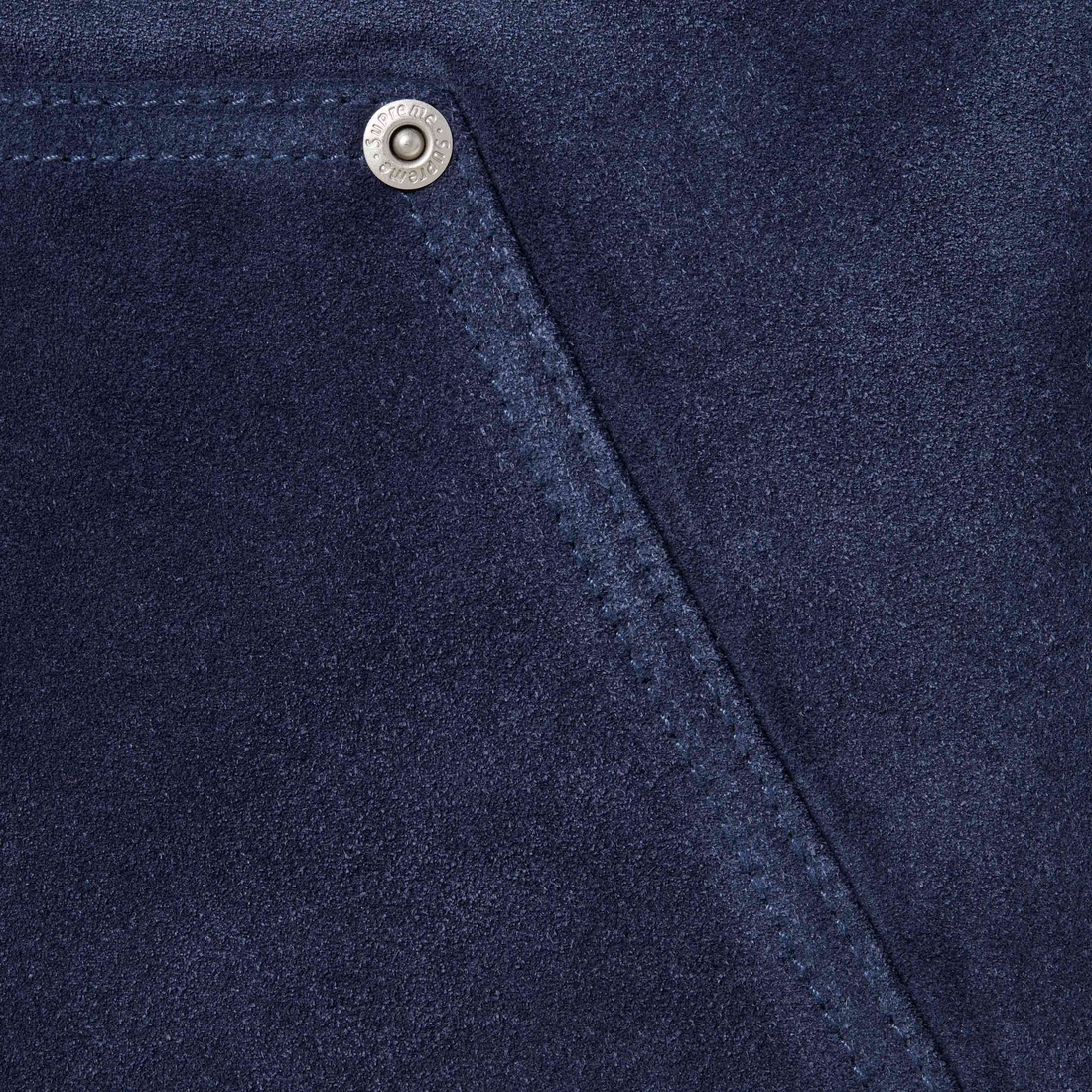 Supreme Suede Double Knee Painter Pant (FW24) - Blue - $498