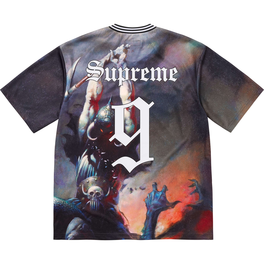 Supreme Supreme Frank Frazetta Soccer Jersey (FW24) - Death Dealer - $118