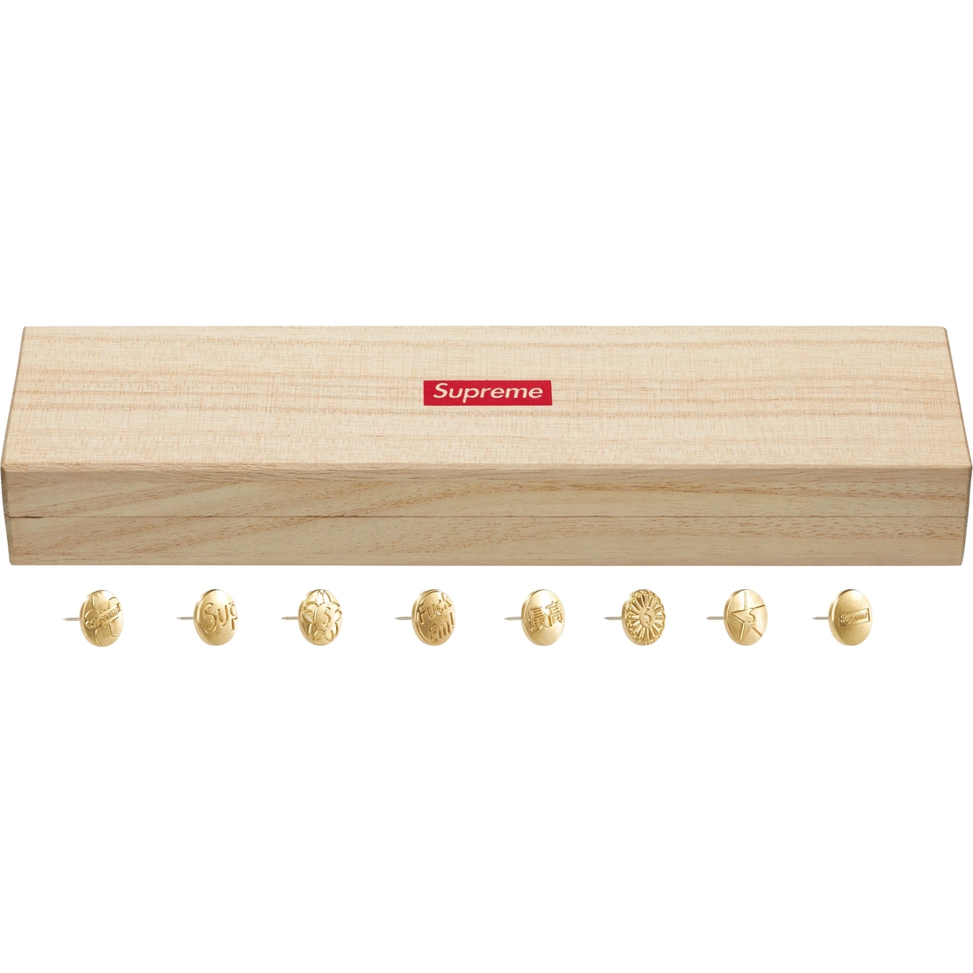 Supreme Supreme CDW Push Pin Set (FW24) - Brass - $32