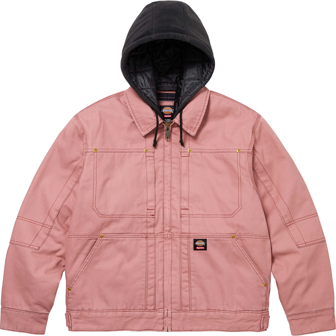 Supreme Supreme Dickies Hooded Work Jacket (FW24) - Pink - $198