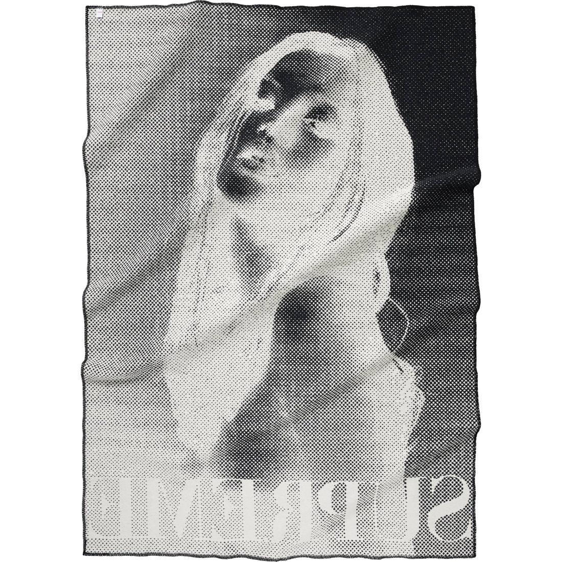 Supreme Supreme Faribault Woolen Mill Kate Moss Throw Blanket (FW24) - White - $398