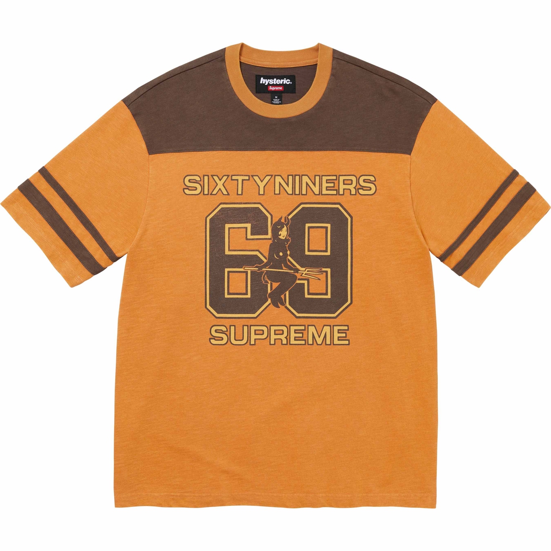 Supreme Supreme HYSTERIC GLAMOUR 69 Football Top (FW24) - Light Orange - $98