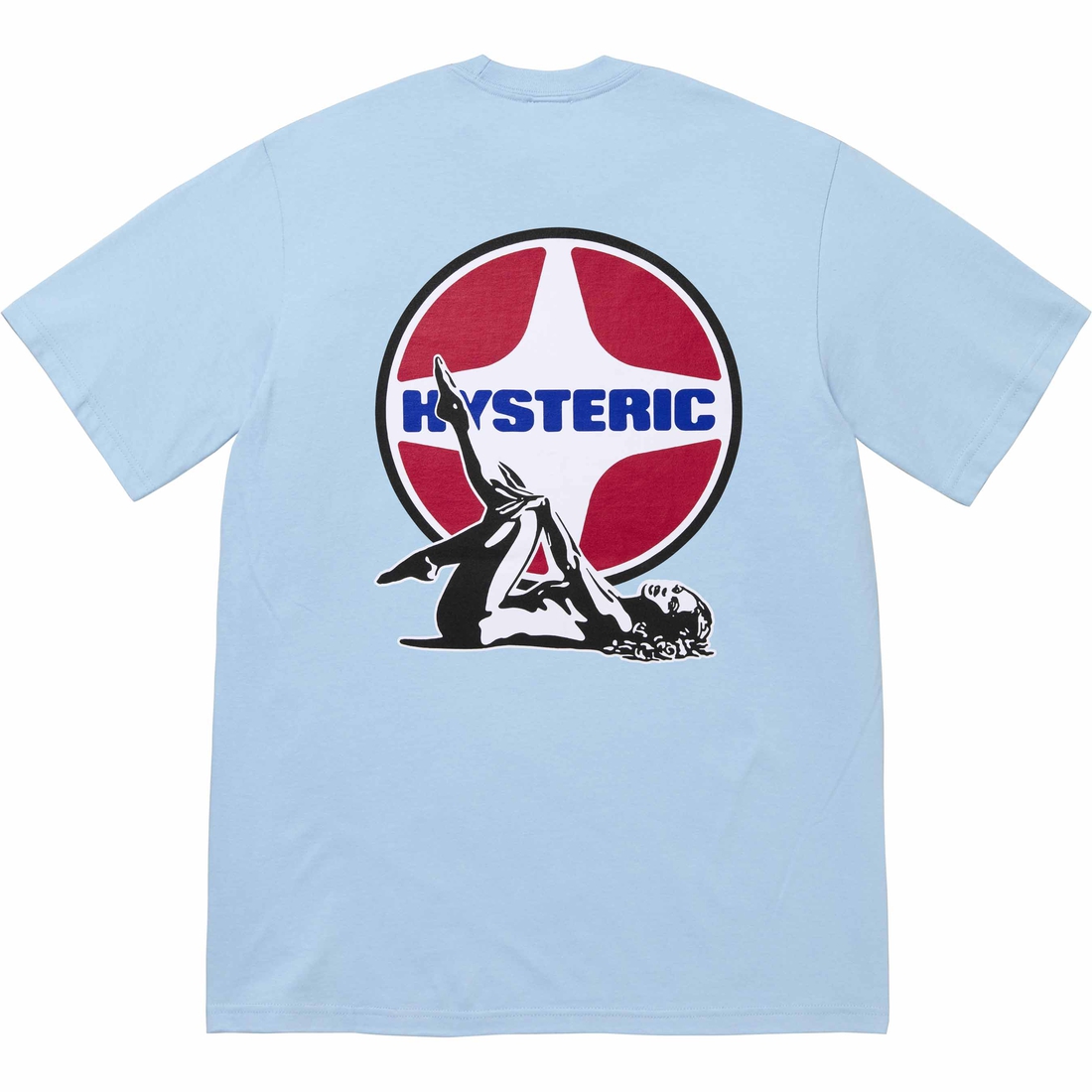 Supreme Supreme HYSTERIC GLAMOUR Pin Up Tee (FW24) - Powder Blue - $54