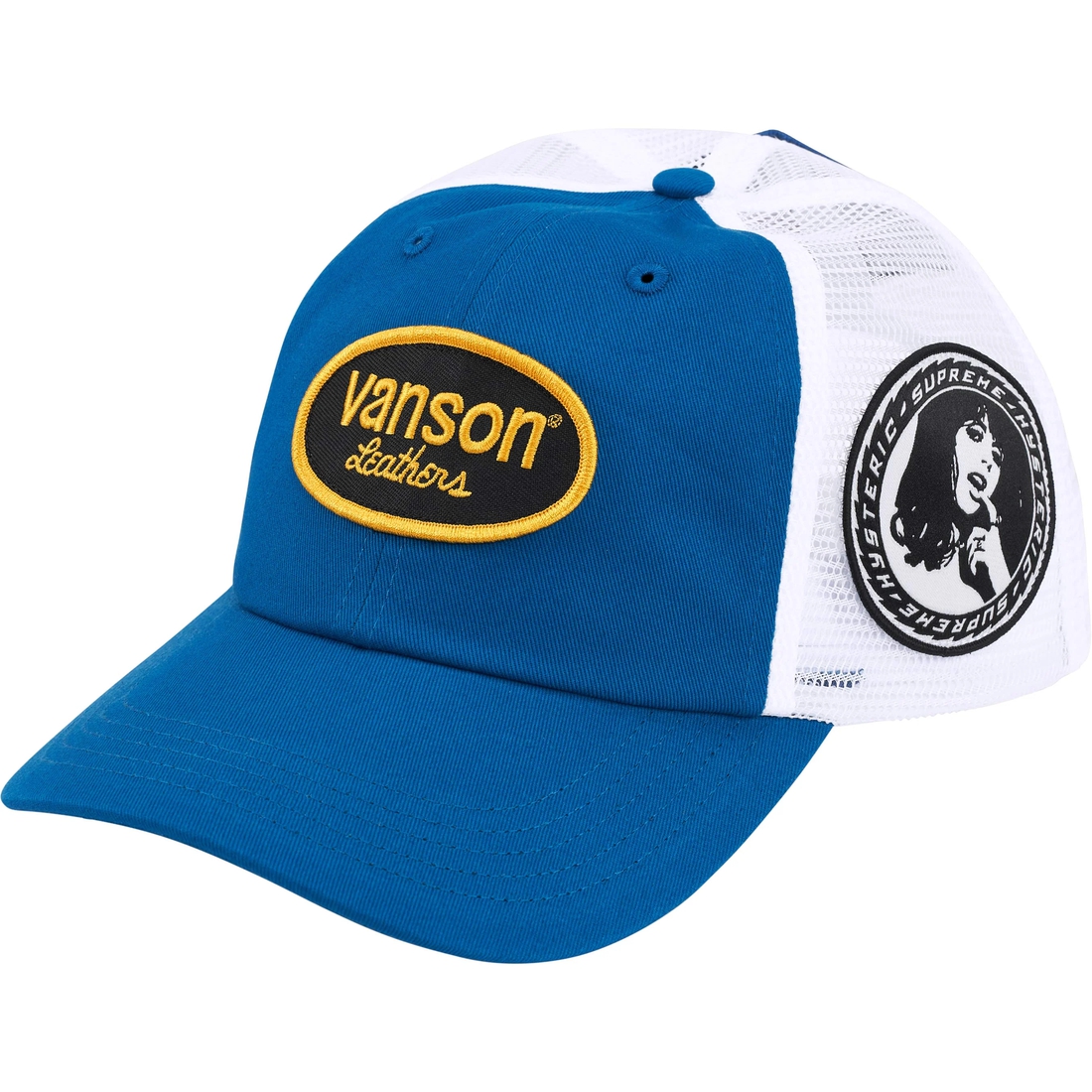 Supreme Supreme HYSTERIC GLAMOUR Vanson Leathers Mesh Back 6-Panel (FW24) - Blue - $58