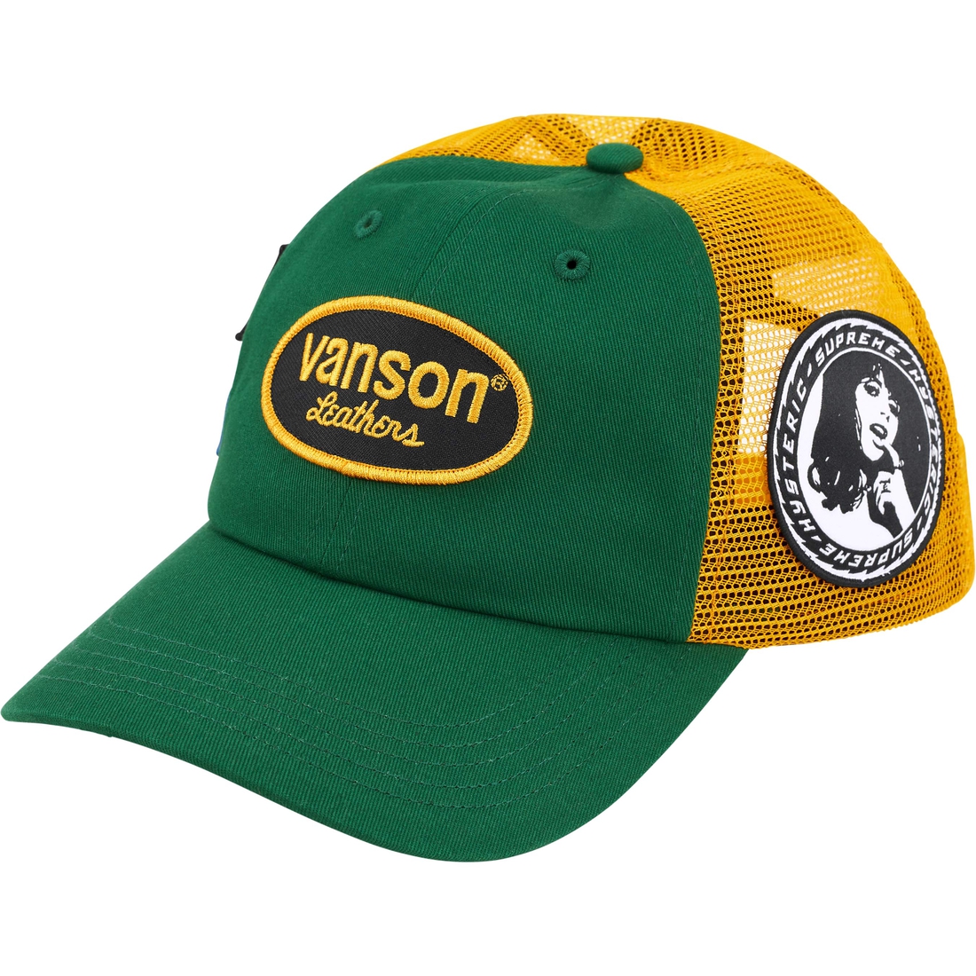 Supreme Supreme HYSTERIC GLAMOUR Vanson Leathers Mesh Back 6-Panel (FW24) - Green - $58