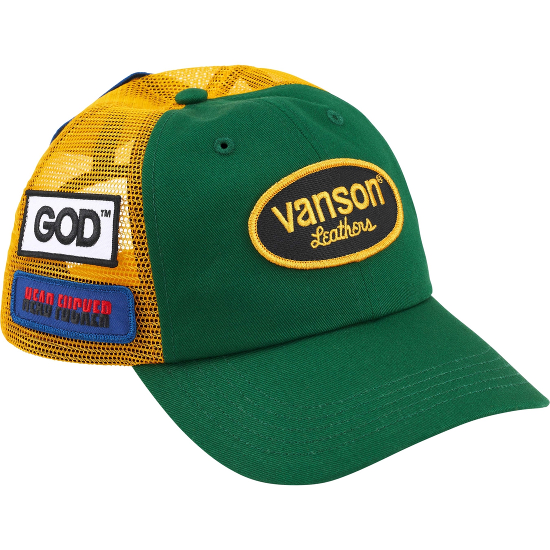 Supreme Supreme HYSTERIC GLAMOUR Vanson Leathers Mesh Back 6-Panel (FW24) - Green - $58