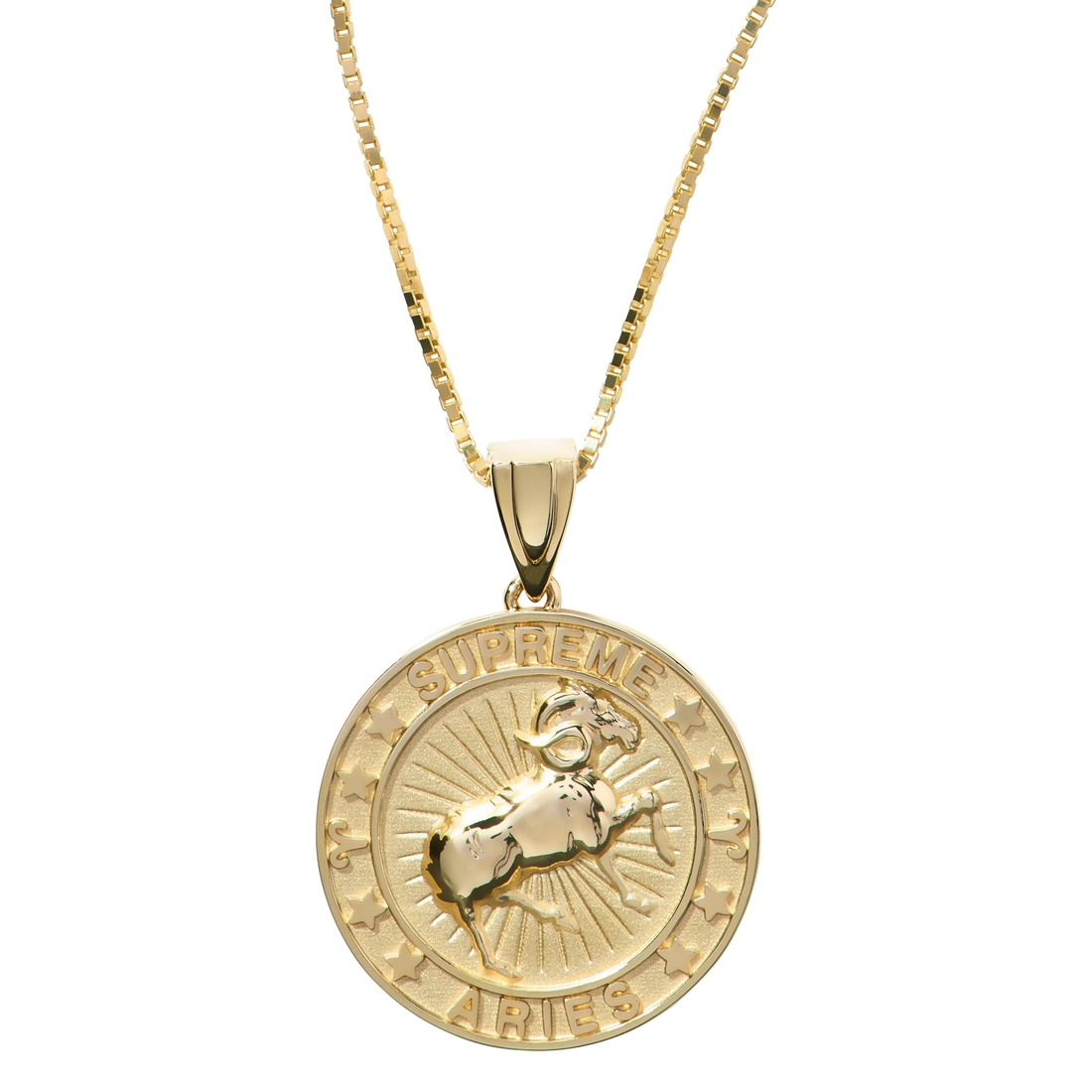 Supreme Supreme Jacob&Co 14K Gold Zodiac Pendant (FW24) - Gold - Aries - $1498